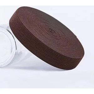 40 meter 20/25 mm elasticiteit elastische band voor ondergoed broek beha rubber kleding verstelbare zachte tailleband naaien accessoires-coffeee-25mm 40meter