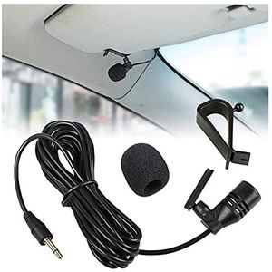 3M Professionals Auto Audio Microfoon 3.5mm Clip Jack Jack Plug Mic Stereo Mini Wired Externe Microfoon for Auto DVD Radio 3PSC voor videoconferentie (Color : Elbow mono channel)