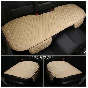 Beschermhoes Autostoel Voor Hyundai Voor Solaris Voor Elantra Voor Sonata Voor Accent Voor Creta Voor Encino Voor Equus Voor Ix25 Kussen Accessoires(3PCS Beige)