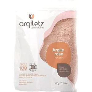 (ARCILIA) Argiletz – roze klei in poedervorm – zak 200 g – maskers, verzorging, kuur, schoonheid