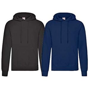 Fruit of the Loom Sweatshirt met capuchon voor heren, ondoorzichtig, L