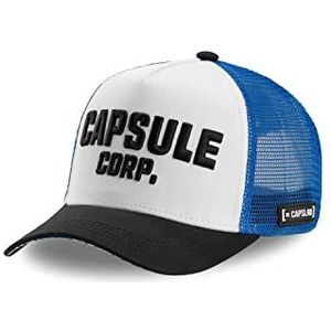 Capslab Capsule Corp. Dragon Ball Z White Black Blue Trucker Cap - One-Size
