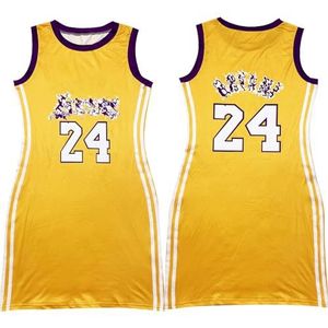 yk8fass Casual dubbelzijdige jurk vj-82051, Geel Paars, XXL