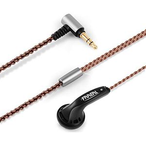 FAAEAL Hoofdtelefoon Iris 2.0 zonder microfoonversie, bedrade oortelefoon met 3,5 mm stekker, duurzame bedrade oordopjes met dynamisch kristalhelder geluid, goede bas oordopjes, voor smartphones/pc