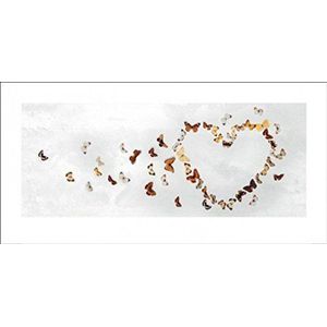 1art1 Vlinders Poster Butterfly Heart, Ian Winstanley Kunstdruk Reproductie 100x50 cm