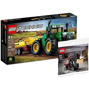 Lego Technic Set: John Deere 9620R 4WD Tractor (42136) Gapelstapelaar (30655), bouwspeelgoedset voor kinderen vanaf 8 jaar