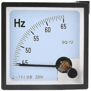 SQ-72 45-65Hz wijzer, analoog AC 220V 380V frequentiepaneelmeter 1 stuk (220 V)