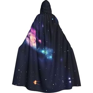 SSIMOO Universe Galaxy Space Unisex mantel-boeiende vampiercape voor Halloween - een must-have feestkleding voor mannen en vrouwen