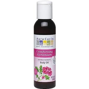 Aura Cacia, Aromatherapie Body Oil, Comforting Geranium, 4 fl oz (118 ml) door Aura Cacia