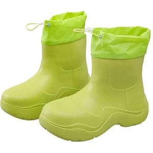 YDYAENIO Waterdichte Tuin Wellies Vrouwen Vrouwen Regenlaarzen Waterdichte Keuken Schoenen Comfortabele Vrouwelijke Enkellaars Winddicht Vrouwen Laarzen, Groen, 40-41