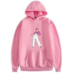 Dames Hoodie, Fashion Kostuum 3D Print Unisex Volwassen Kostuum Katoen Mode Pullover Sweatshirt (Roze-B, M)