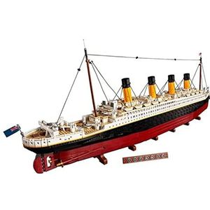 Movie Titanic Grote Cruiseschip Model Bouwstenen Met Verlichting