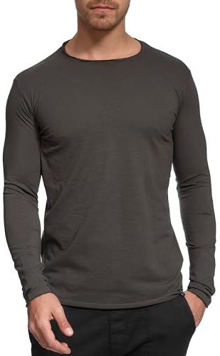 Indicode - Willbur - Longsleeve Shirt - Raven