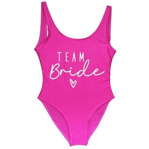 LQHYDMS Badpakken voor Vrouwen S-3xl Team Bruid Eendelig Badpak Squad Vrouw Blush Roze Badmode Bachelorette Party Badpakken Beatchwear Badpak, Paars, M