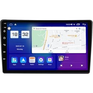 Android 14 autonavigatie in-dash autoradio-ontvanger voor Citroen C5 2008-2017 dubbel Din 9 inch touchscreen autoradio met satellietnavigatie Bluetooth handsfree RDS SWC(T2 8Core 8+128G)