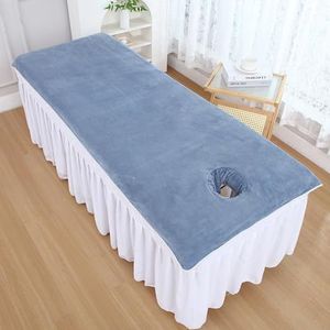 Blue/b(h),190x80cm,LDLCYCN Massage Beddengoed Microfiber Beauty Beddeksel Spa Massage Tafel Gezicht Handdoek Voor Salon Spa Therapeut Badlaken Handdoek Massage Beddeksel Machine Wasbaar