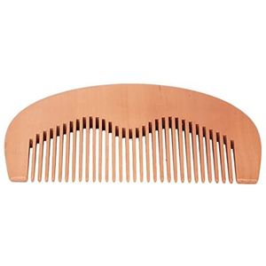 Houten kam, antislip multifunctionele baardkam met afgeronde hoeken voor nat haar voor droog haar