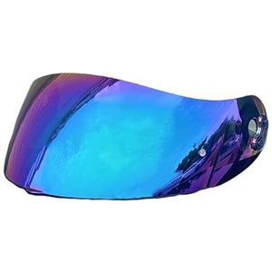 Motorhelm vizier lens, Helmvizier, X803 Shield Vizier for Nolan Xlite X803 X803RS X802RR Gezichtsscherm UV-beschermd windscherm Moto Helm Accessoires (alleen for gebruik op Gold-Day)(Rainbow-day use o