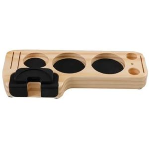 Koffie Tamper Stand Houten Filterhouder Organizer Koffie Hendel Tool Sabotage Mat Presser Houder for Espresso Distributie Hendel (Color : Pine wood)