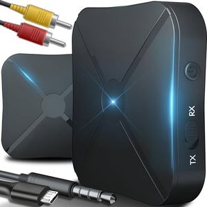 Adapter - Draadloze Audiotransmissie - Zwart - Bluetooth - 2-in-1