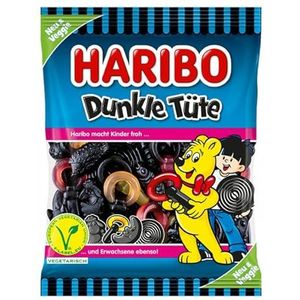 Haribo Donkere zak 3 x 175 g drop mengsel