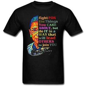 Ruth Bader Ginsburg Fan Gift Fight for The Things You Care About RBG T-Shirt Black overhemden(Small)