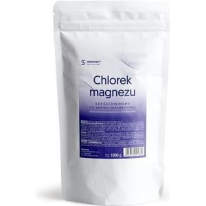Magnesiumchloride hexahydraat - 1000g Poeder - puur natuurlijk magnesiumchloride hexahydraat voor in bad - Lekvrije verpakking met ritssluiting - Doypack - INSPORT Nutrition
