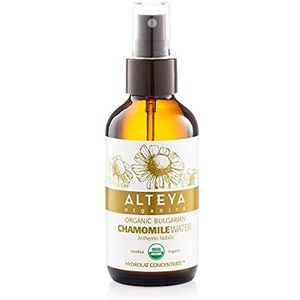 Alteya Organic Kamille Water Spray 240 ml Glazen Fles – 100% USDA Gecertificeerd Organisch Puur Natuurijke Bloem Water Gedestilleerd, van Frisse Handgeplukte Anthemis Nobilis Bloemen