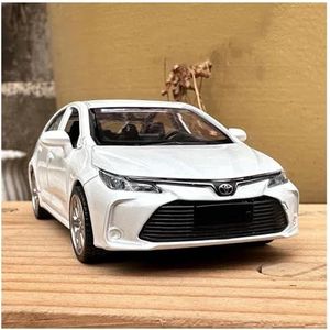 JINLEXIU Diecast auto model 1:43 Voor Corolla Simulatie Auto Model Auto Model Liefhebber Geschenken Collectible Souvenirs Geschikt voor ornamenten (Wit)