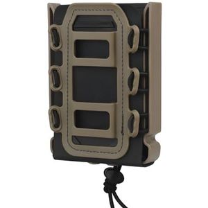 Soft Shell Clip Case Gen 2 - Universeel For 5.56/7.62, MOLLE Pouch Tool Heuptas Mag Case, Nylon 9x12cm, Lichtgewicht(BLK3)