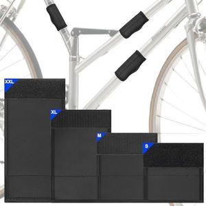 Fietsframebescherming, set van 4, fietsframebescherming, kettingkast, carbon framebescherming, fietsaccessoires, transportbeschermingsset, voor Thule fietsendrager, bescherming fiets, e-bike (4 maten,