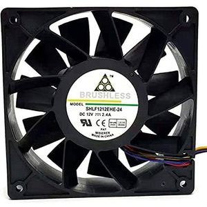 LMNCBVYA SHLF 120mm Cooling Fan 12V 2.4A 4-Pin Case Fan for Optimal Cooling Performance