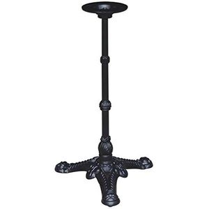 Metallische tafelbenen Gietijzeren tafelpoten 3-poots 4-poots opties Zwart 72 cm hoog 200 kg draagvermogen(3-leg)