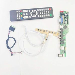 Voor LP116WH2-TLC1/TLN1 1366 * 768 11.6 inch laptop panel TV53 display controller drive card HDMI VGA USB AV RF WLED LVDS 40Pin DIY kit (LP116WH2-TLN1)