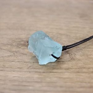 Kristal Minerale Hangers Ketting Natuurlijke Ruwe Steen Labradoriet Amazoniet Sodaliet Kwarts, Blauw Kristal