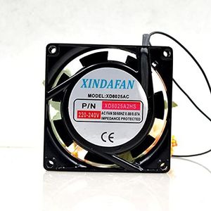 XD8025A2HS 220-240V 0.08/0.07A 8cm 8025 axial flow fan