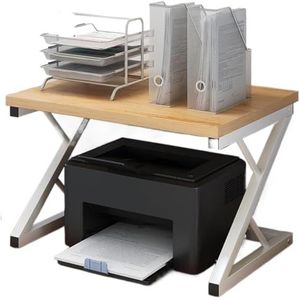 Tafel voor Printer Printerkastje Bureaustandaard Voor Printer Multifunctionele Opbergplank Voor Printers Faxapparaat Voor Thuis Printertafel Printerstandaard(A)