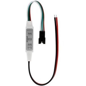 SP002E WS2812B WS2811 RGB led-stripcontroller, USB DC Mini 3 toetsen voor Pixel 5 V 24 (rode en zwarte lijnen)