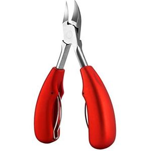 nagelknipper, Nagelknippers Nagelcorrectie Dikke nagels Ingegroeide teennagels Kniptangen Kniptangen Pedicureverzorgingsgereedschap(Red)