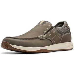 Clarks Men's Sailview Step Loafer, Taupe Nubuck, 8