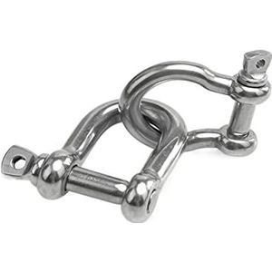 D-ring 1 stuk D-sluitingen van roestvrij staal 316, D-sluiting, schroefpentype, roestwerend for sleepverkoop, hef- en hijswerkzaamheden, maritieme lug M4-M32