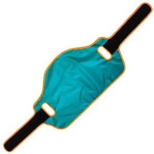 De patiënt loopt met het touw, de patiënt tilt het transferbord op, glijriem, slanke gang (thin)