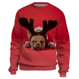 MYLLJBD Men'S Hoodies Lightweight Sweatshirt For Men O Collar Long Sleeve Christmas Print Pullover Top Sweatshirt Christmas Holiday Sweatshirt-e-2xl