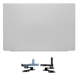 WANGHUIH LCD achterkant bovendeksel hoes + schermscharnieren compatibel met Dell Vostro 5590 V5590 laptop (zilver)