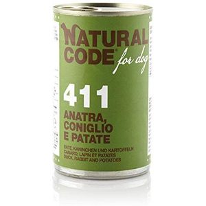 Natural Code Voor honden van 400 g, eend, konijnen en aardappelen