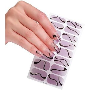 16 Strips Sticker Nail Stickers Set Voor UV Lamp 3D Nagels Polish Wraps Mode Nail Art Stickers Strips Nagels Stickers Nail Wraps