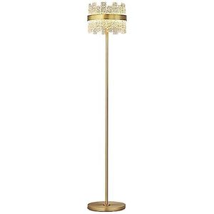 Staande Lamp Moderne Messing Led-vloerlamp Met Glazen Lampenkap Staande Lamp Hoge Paal Staande Lamp Voor Woonkamer Slaapkamer Vloerlamp