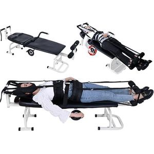 Draagbare Massagetafel Voor Nek En Lendenwervels, Nekstretcher - Verstelbare Hoogte, Apparaat Voor Cervicale Tractie, Apparaat Voor Lichaamsrekking, Maximaal Gewicht: 150 Kg,B