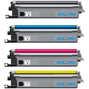 DogePro TN248 Tonercartridge compatibel met Brother TN-248 voor Brother MFC-L3760CDW MFC-LC3740CDW DCP-L3560CDW L3520CDWE L3520CDW HL-LC3215CW LC3220CW HL-L3240CDW (met chip, 4-pack)