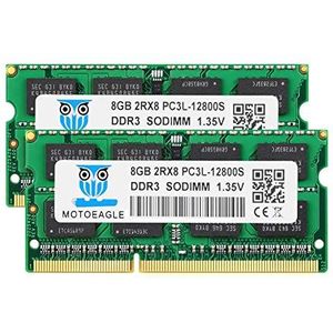 PC3L 12800S DDR3L 1600MHz 16GB Kit (2x8GB) SODIMM RAM 1.35V/1.5V 204-Pin Geheugenupgrade voor MacBook Pro, iMac, Mac mini